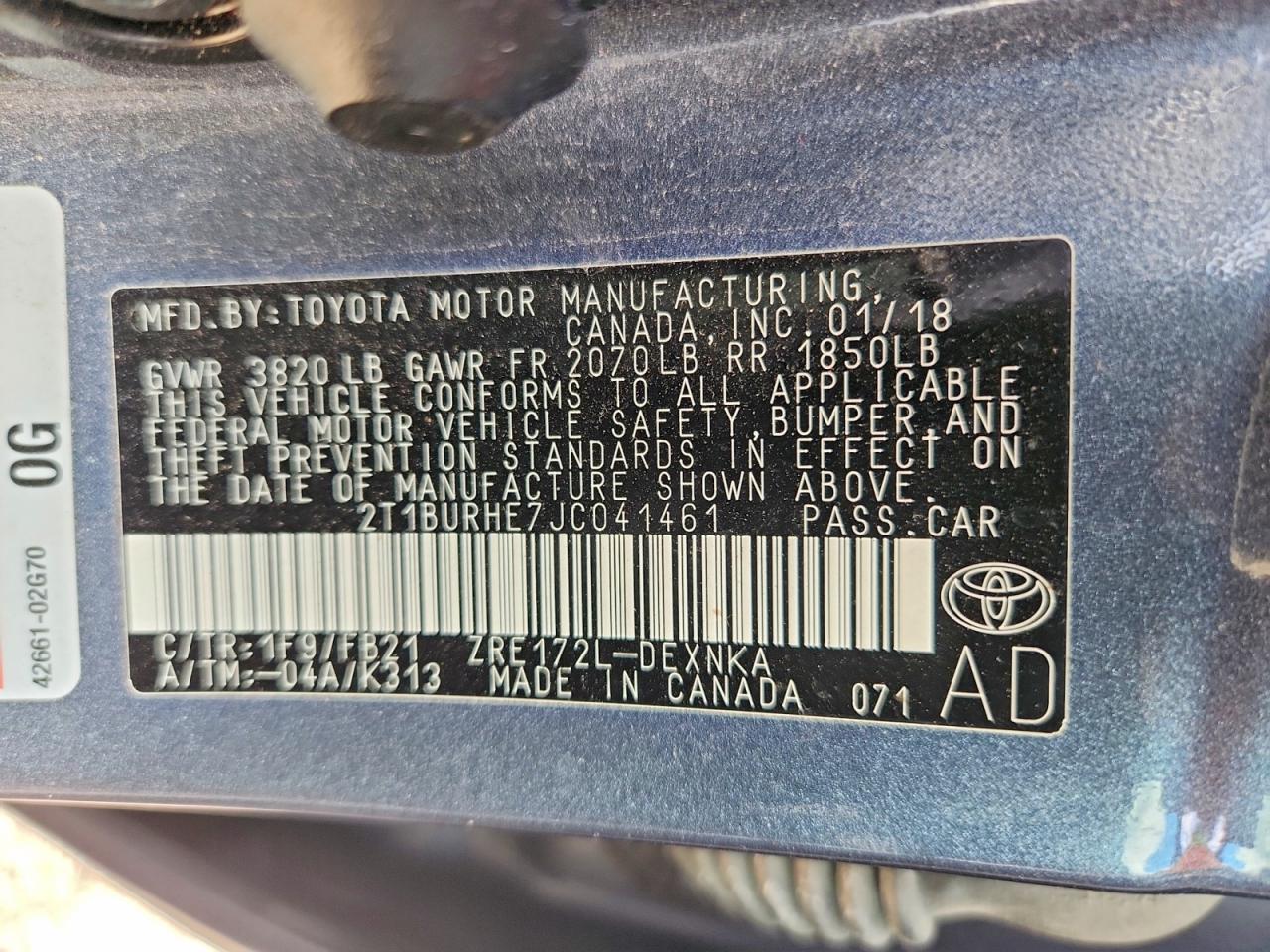 Toyota Corolla Le