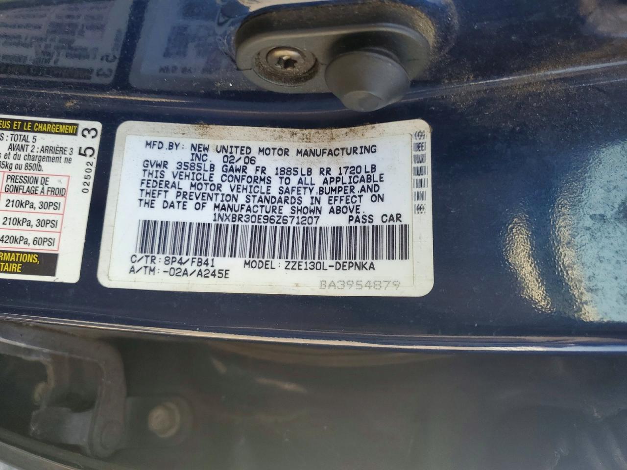 Toyota Corolla Le