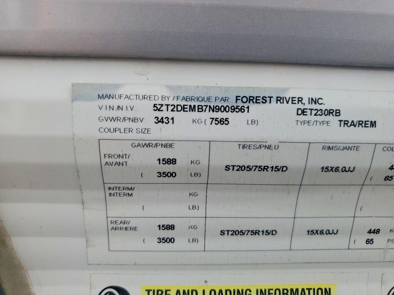 Forest River East West