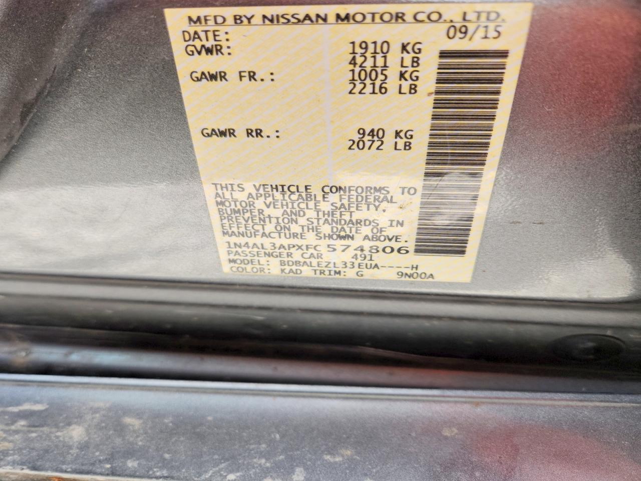 Nissan Altima 2.5 S