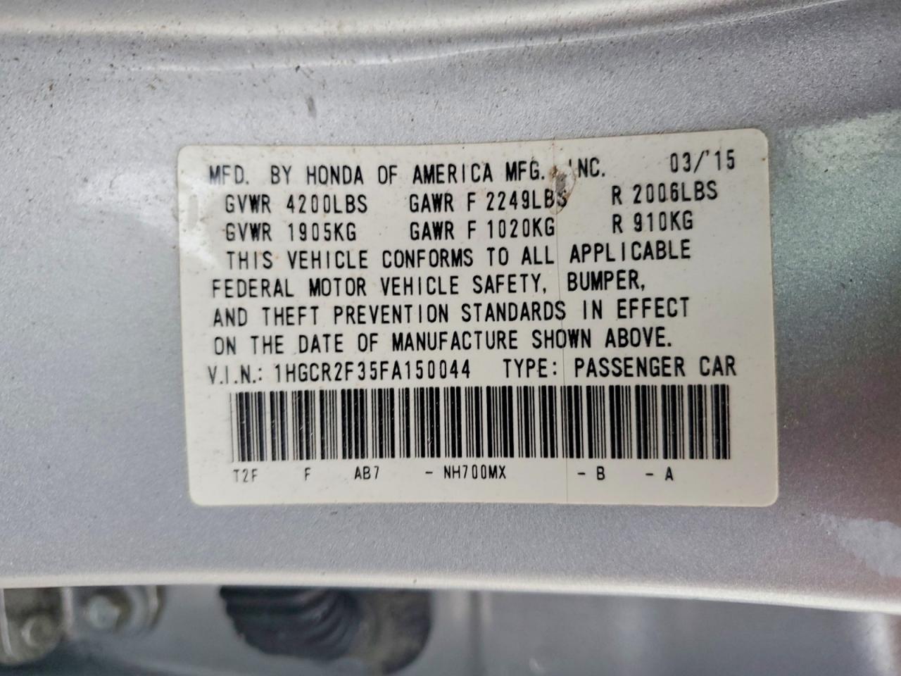 Honda Accord Lx