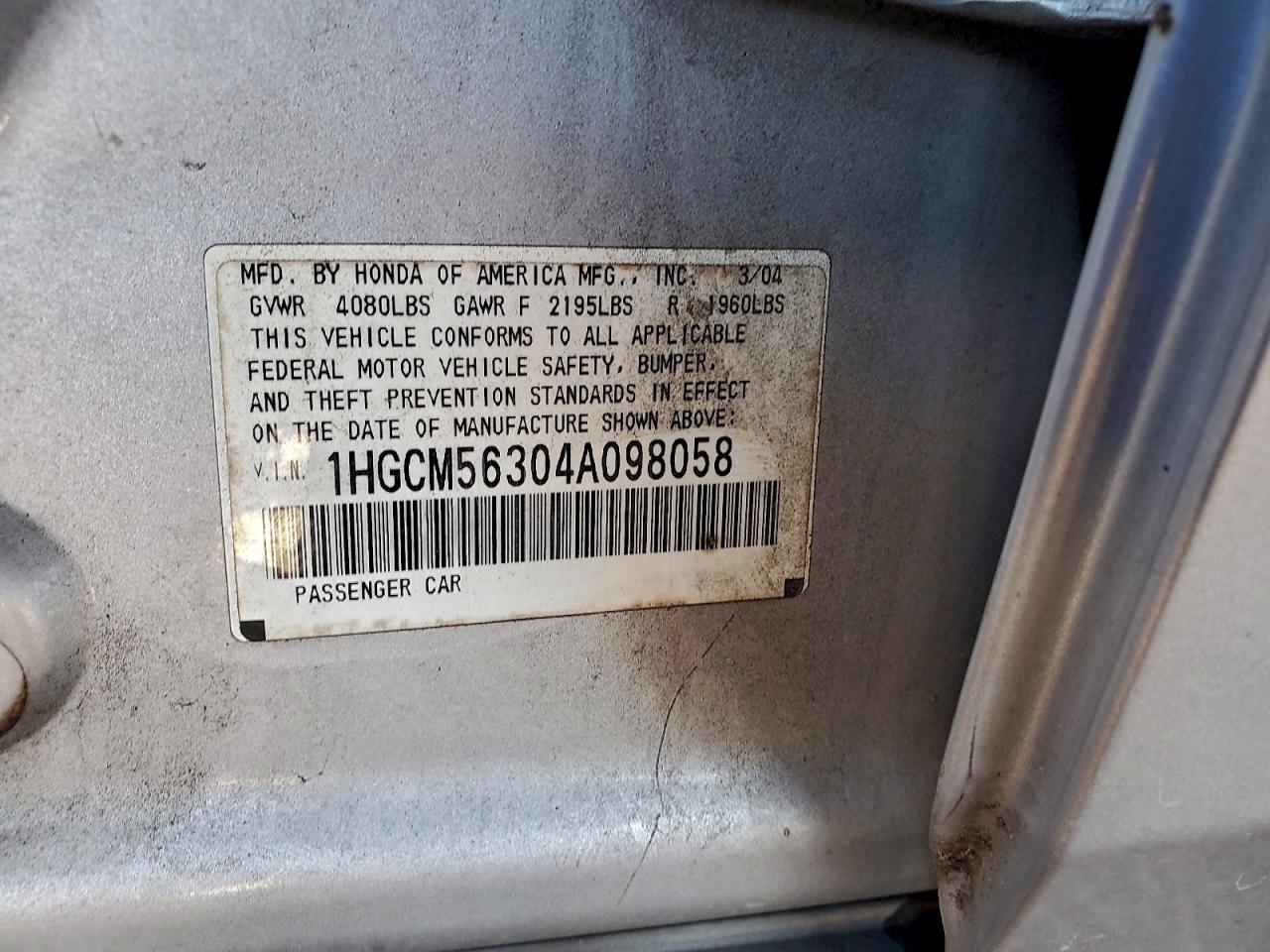 Honda Accord Lx