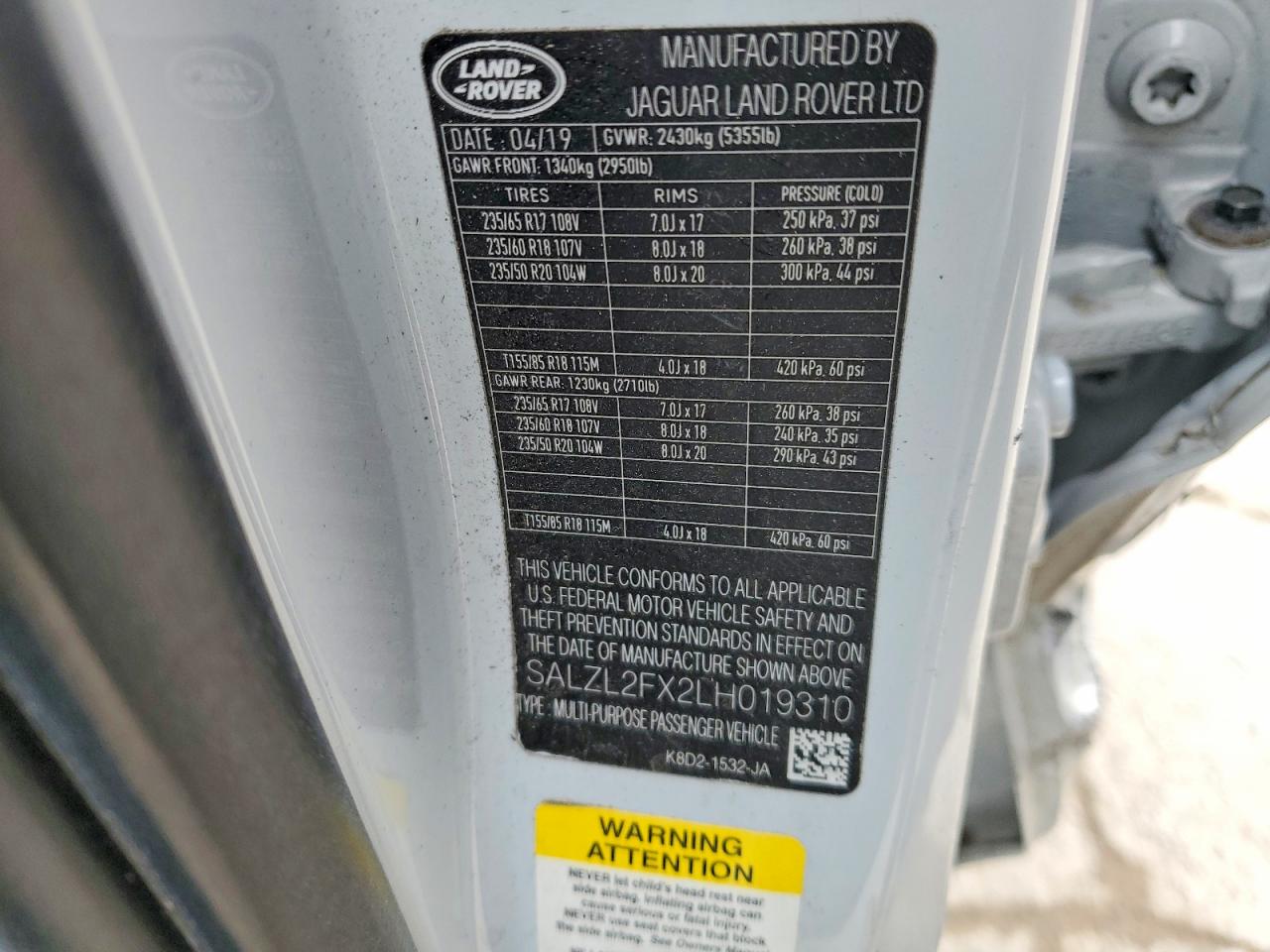Land Rover Range Rover First Edition