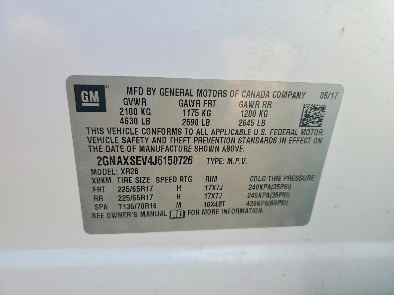 Chevrolet Equinox Lt