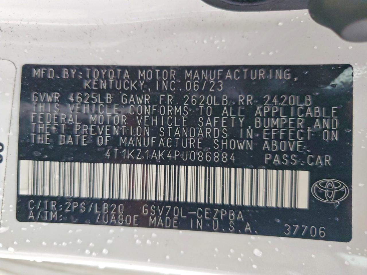 Toyota Camry Xse V6