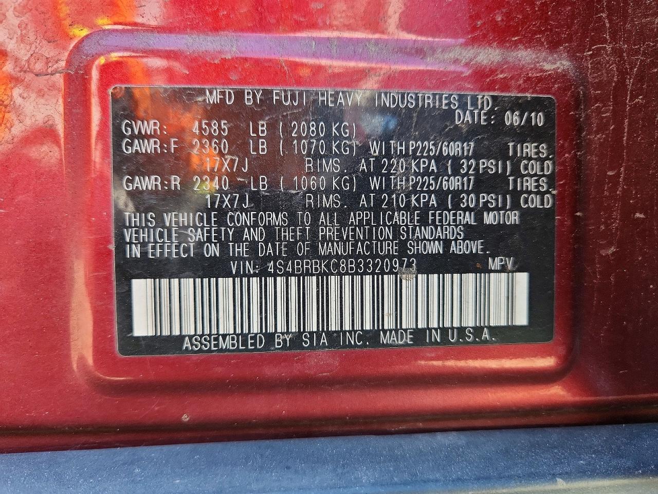 Subaru Outback 2.5i Limited