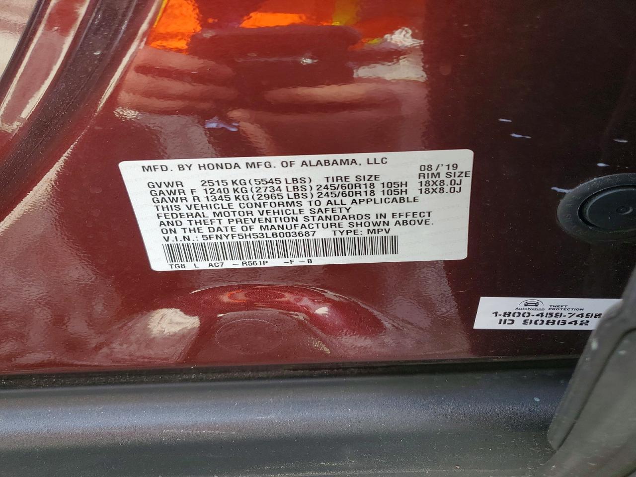 Honda Pilot Exl