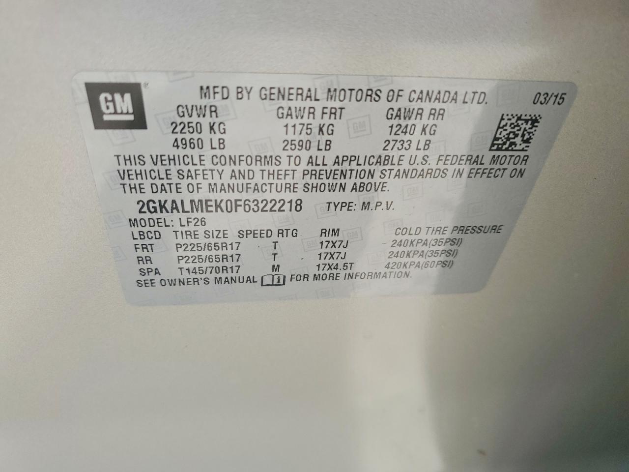 GMC Terrain Sle