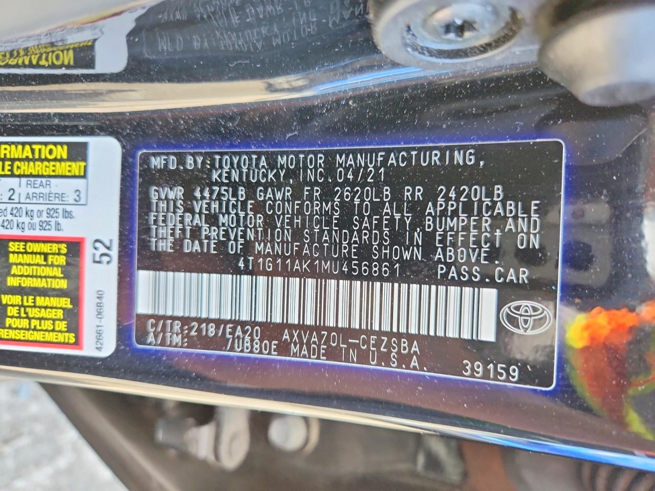 Toyota Camry Se