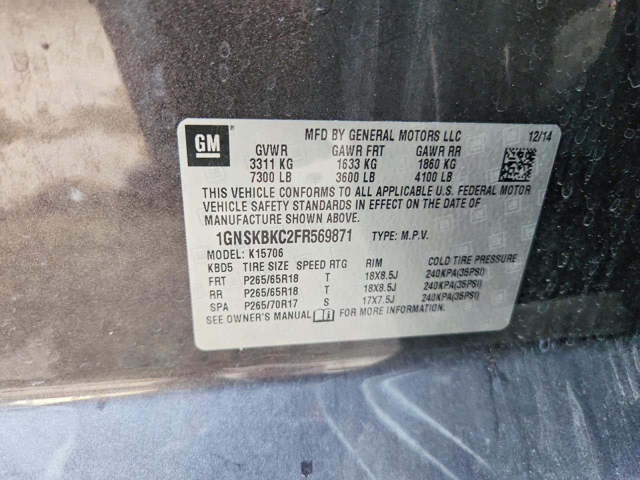 Chevrolet Tahoe K1500 Lt
