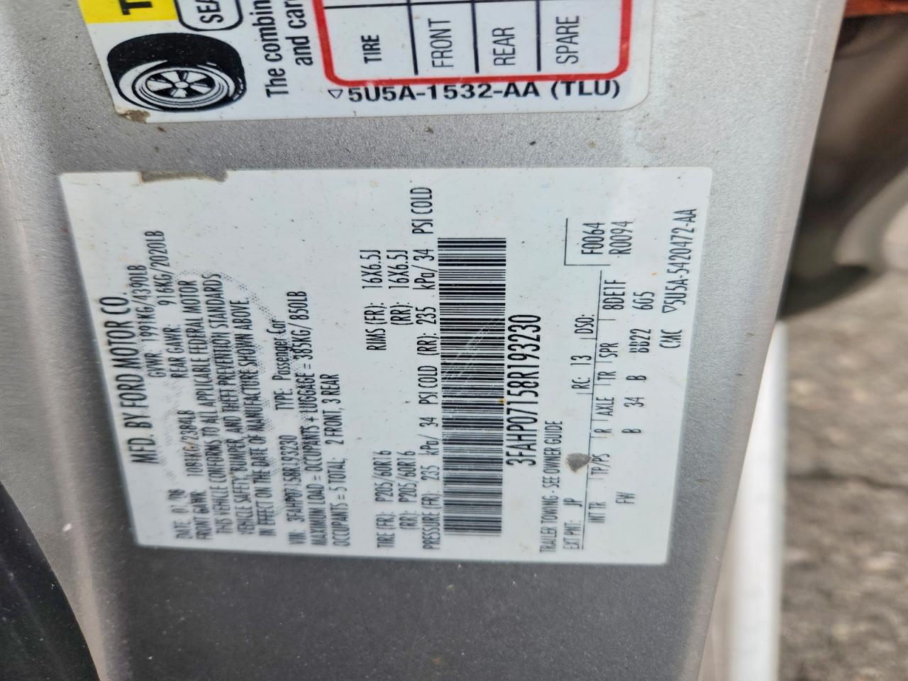 Ford Fusion Se