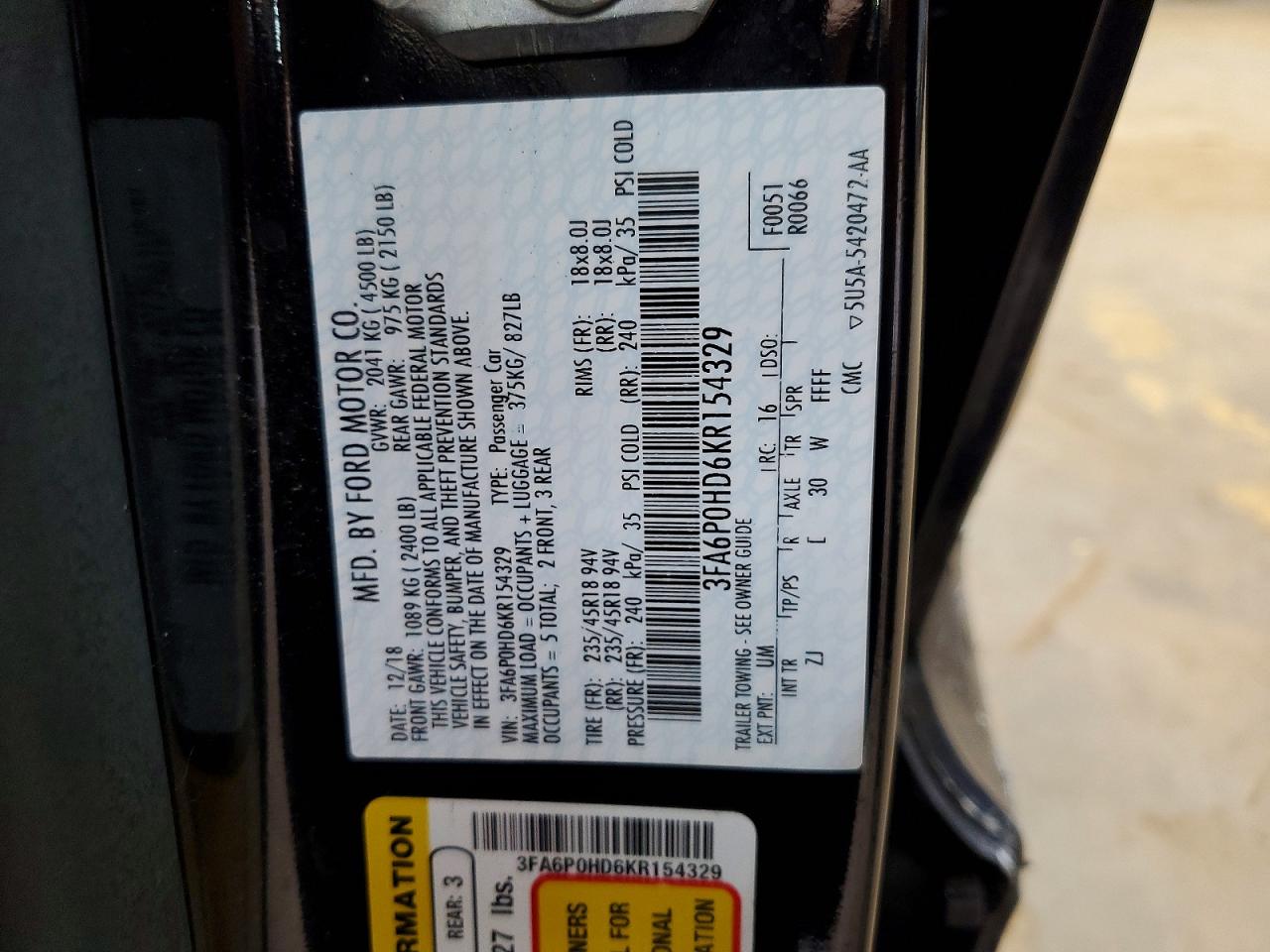 Ford Fusion Se