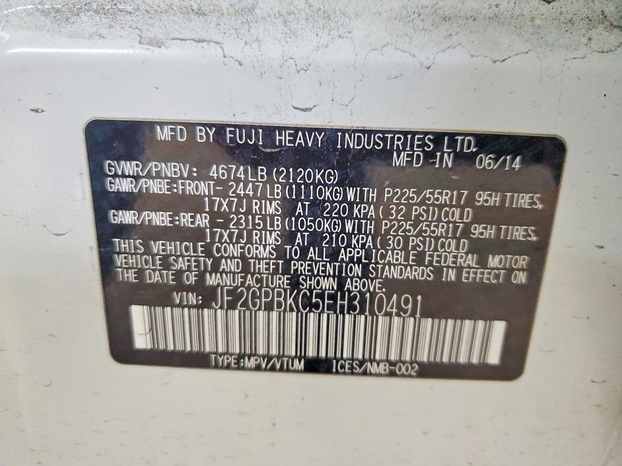 Subaru Xv 2.0i Hybrid Touring