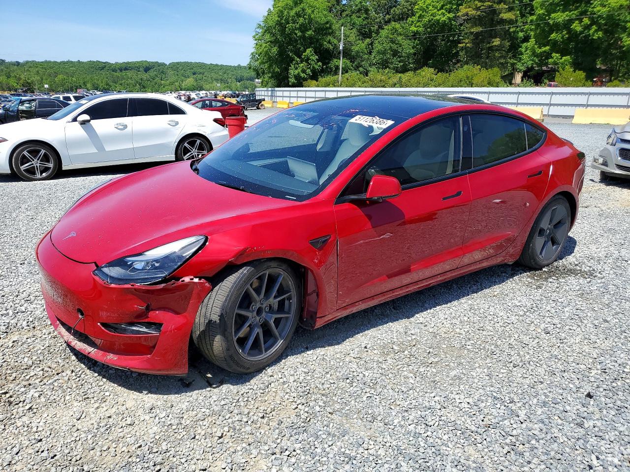 Salvage Tesla Model 3 Image