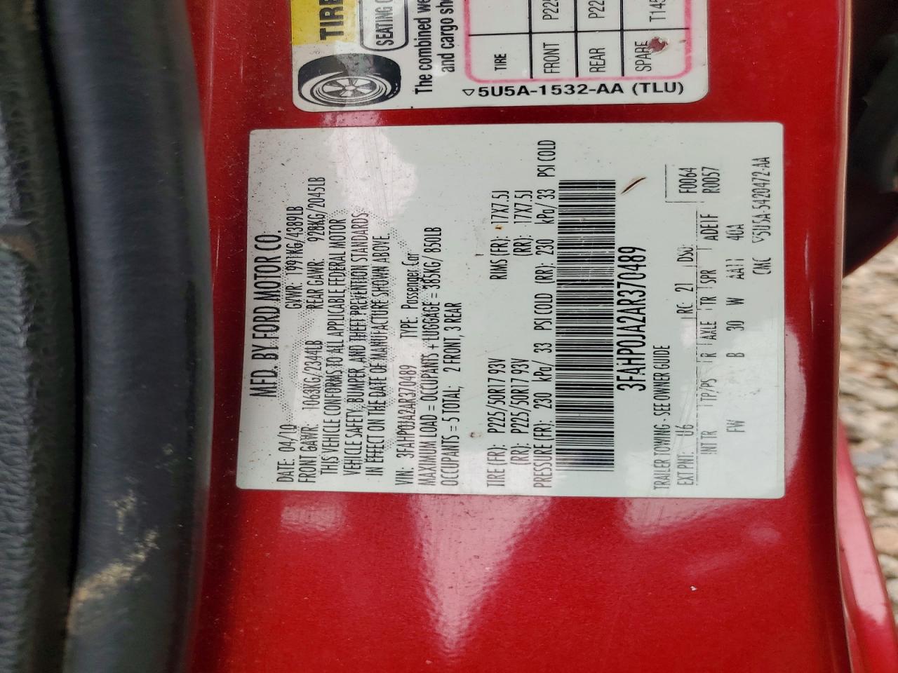 Ford Fusion Sel