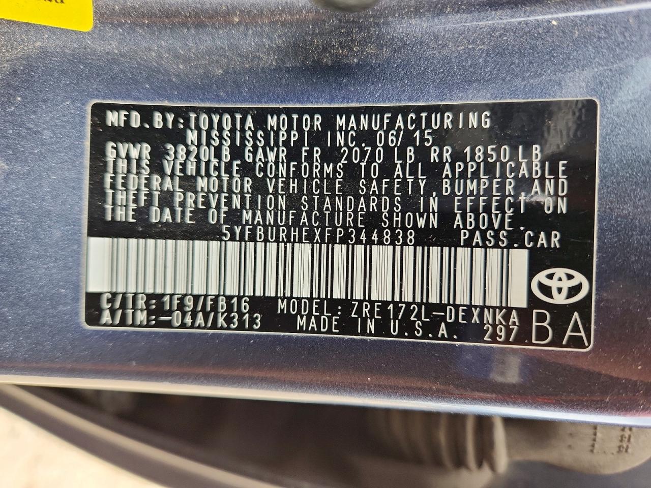 Toyota Corolla Le
