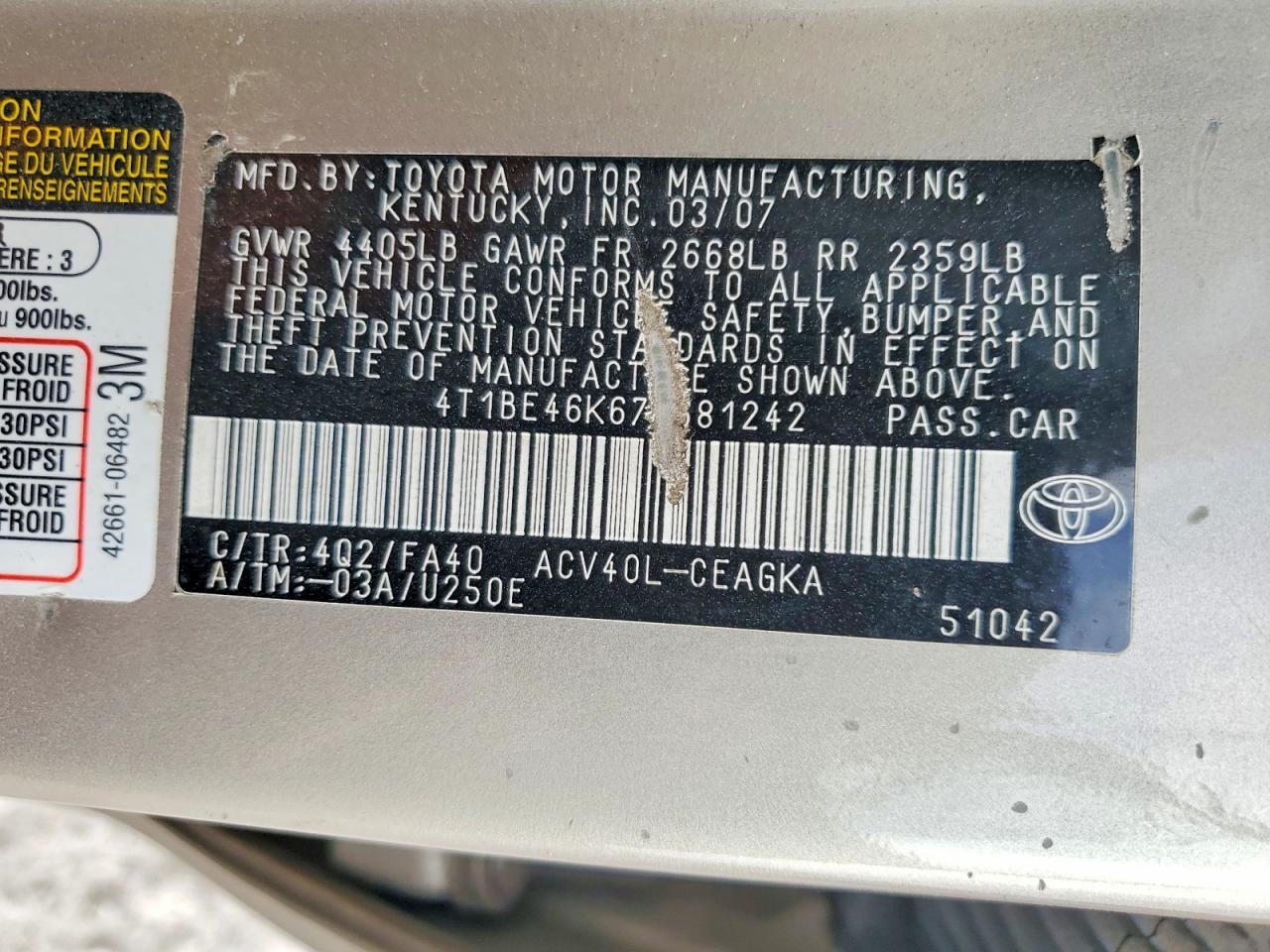 Toyota Camry Xle