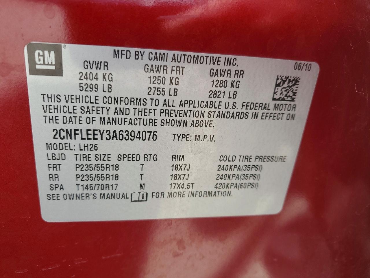 Chevrolet Equinox Lt