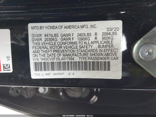 Honda Accord Sport 2.0t