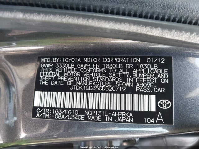 Toyota Yaris Le