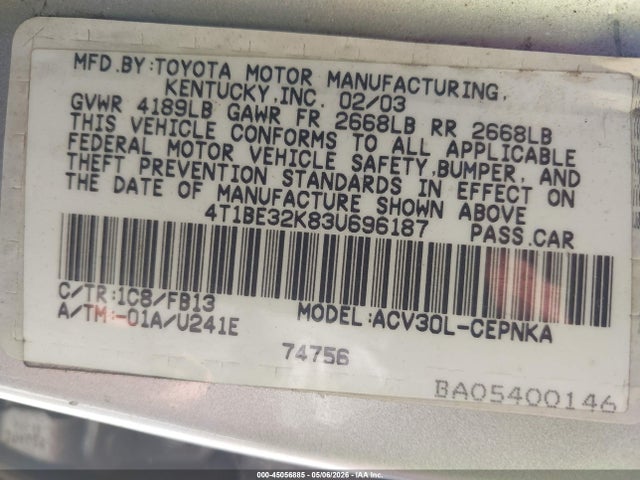 Toyota Camry Le