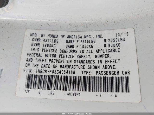 Honda Accord Ex-l