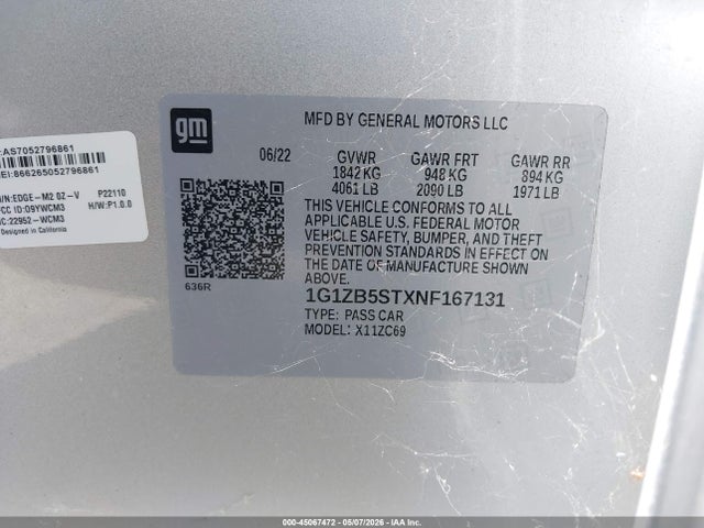 Chevrolet Malibu Fwd Ls