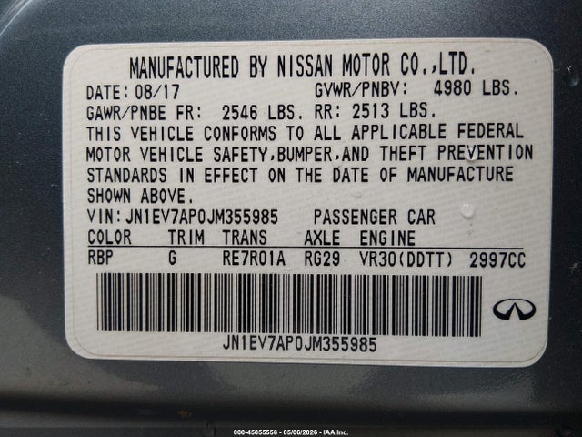 INFINITI Q50 3.0t Luxe
