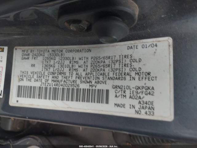 Toyota 4Runner Sr5 V6