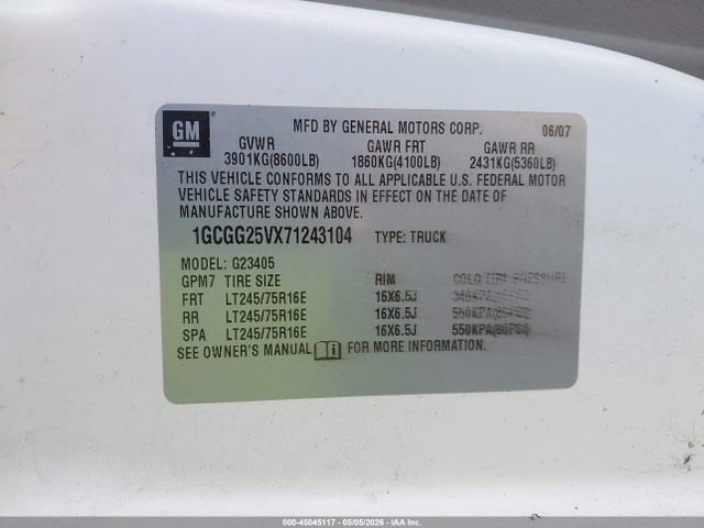 Chevrolet Express Work Van