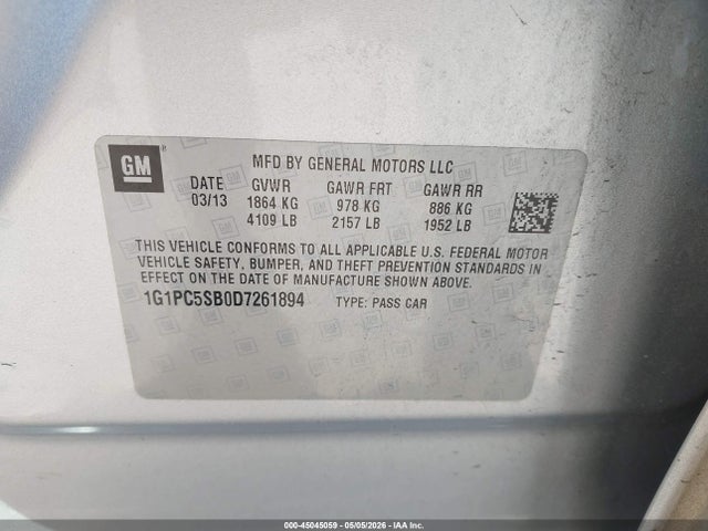 Chevrolet Cruze 1lt Auto