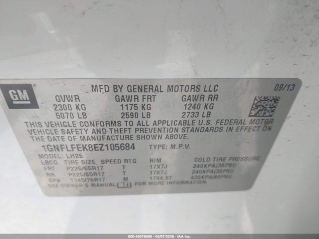 Chevrolet Equinox 1lt