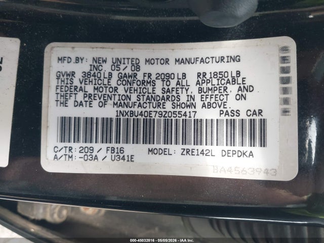 Toyota Corolla Le