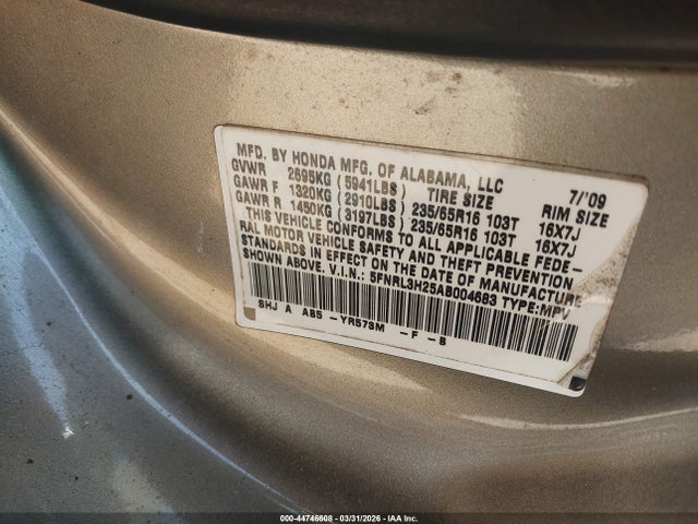 Honda Odyssey Lx