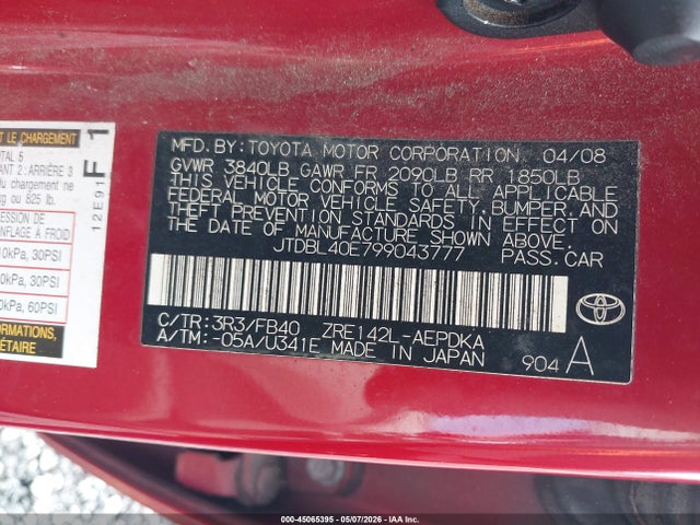Toyota Corolla Le