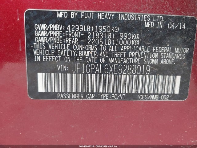 Subaru Impreza 2.0i Sport Premium