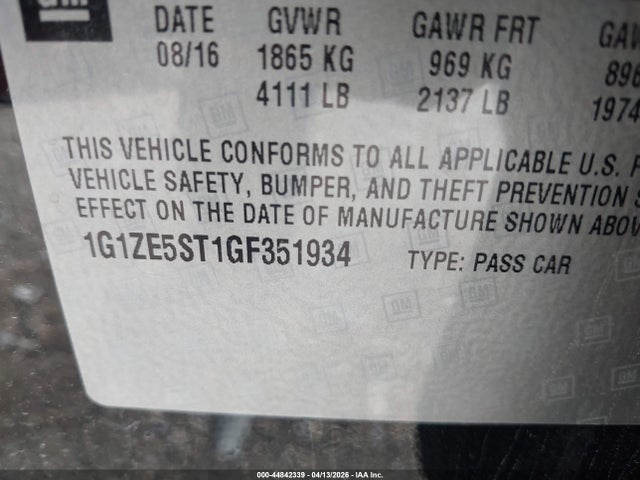 Chevrolet Malibu 1lt