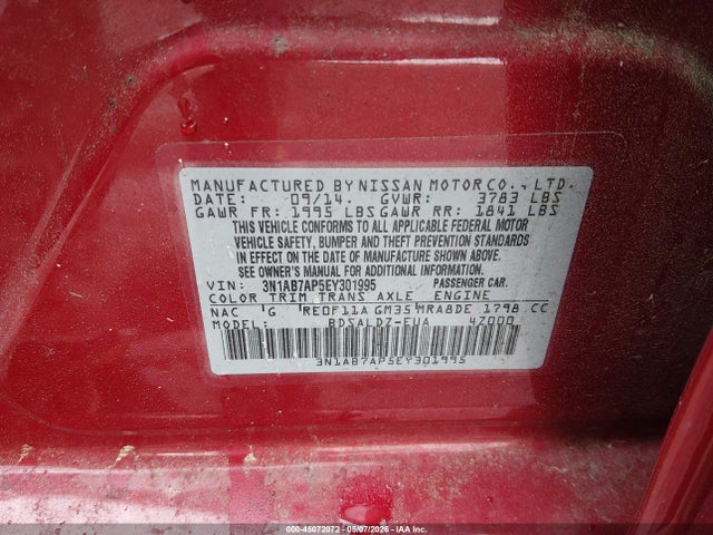 Nissan Sentra Sv