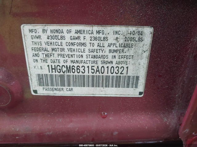 Honda Accord 3.0 Lx