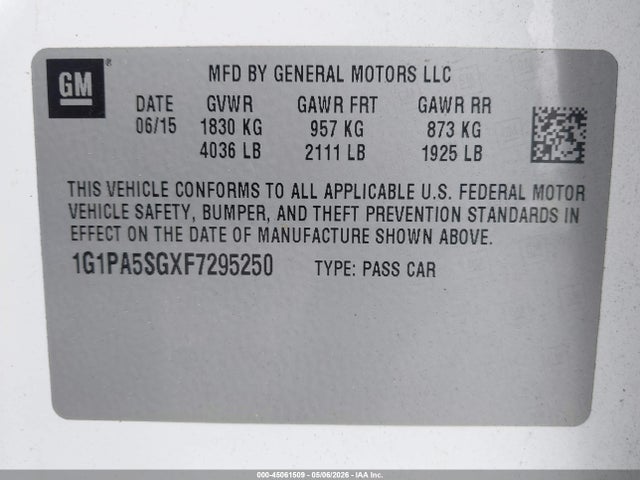 Chevrolet Cruze Ls Auto