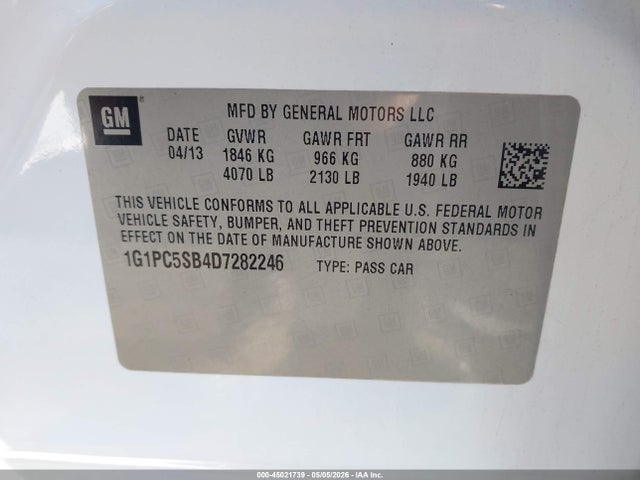 Chevrolet Cruze 1lt Auto