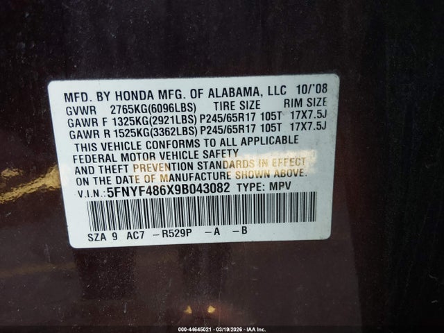 Honda Pilot Ex-l