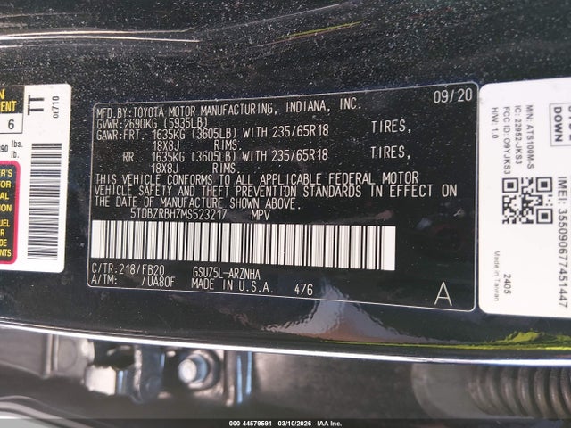 Toyota Highlander Le