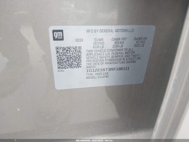 Chevrolet Malibu Fwd 2lt