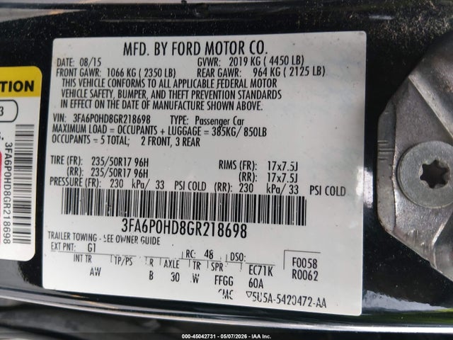 Ford Fusion Se