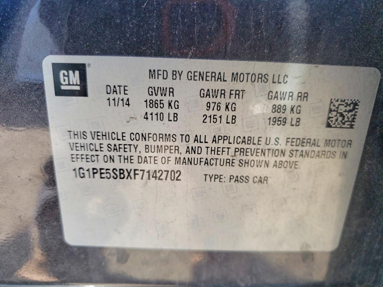 Chevrolet Cruze Lt