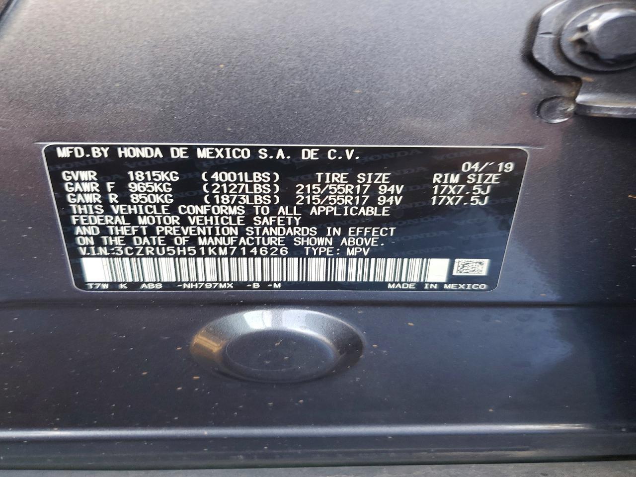 Honda HR-V Ex