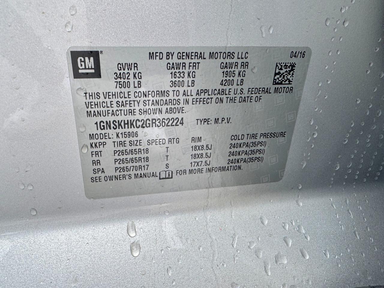 Chevrolet Suburban K1500 Lt
