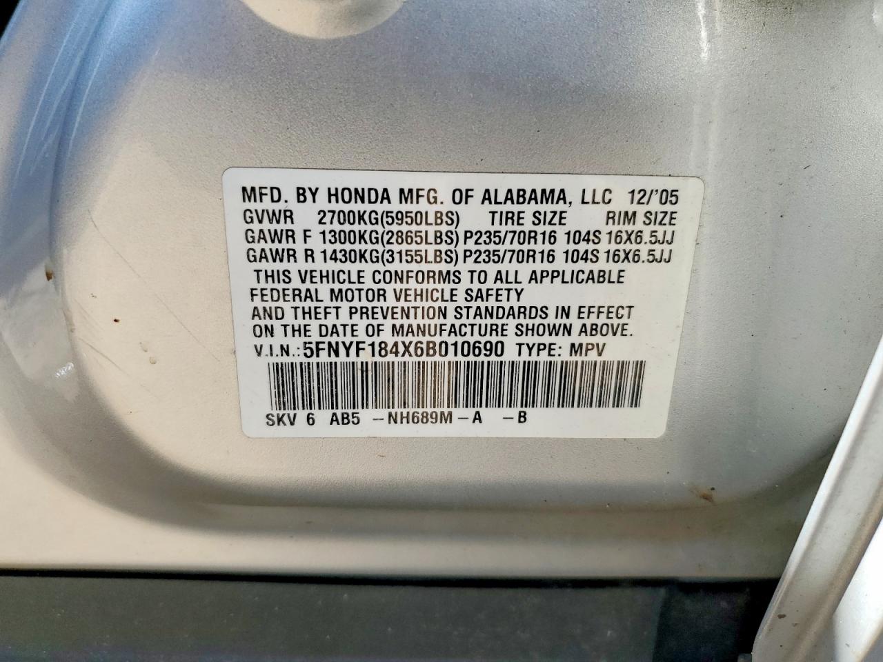 Honda Pilot Ex