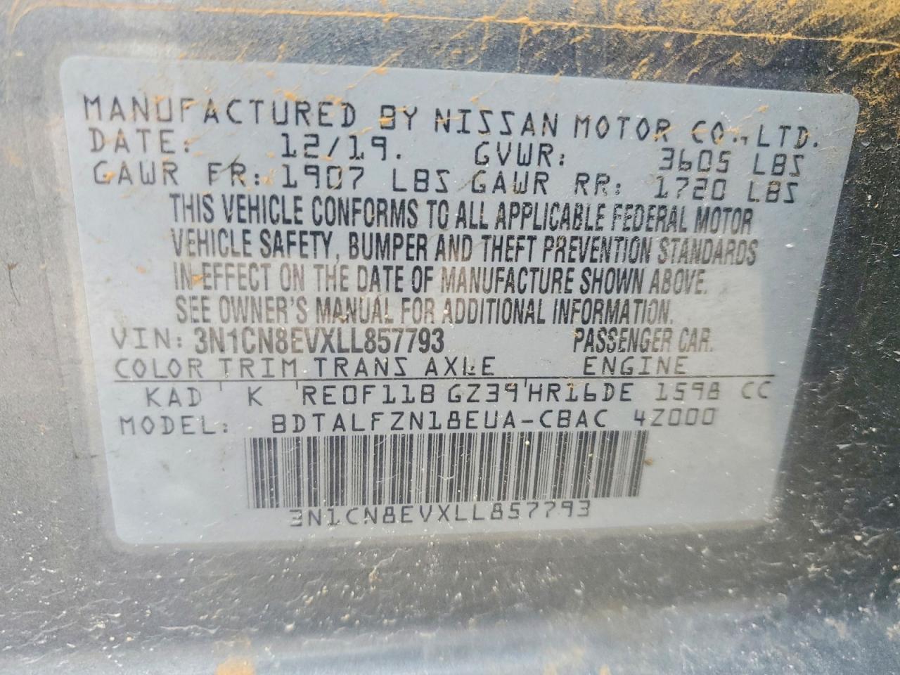 Nissan Versa Sv